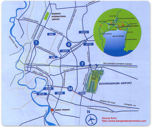 Map of Suvarnabhumi Airport