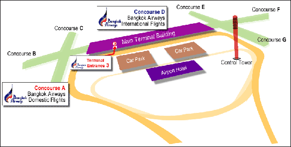 Terminals of Suvarnabhumi Airport